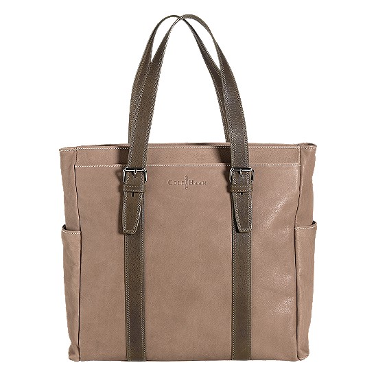 Cole Haan Trovato Zip Top Tote Taupe/Olive Outlet Online
