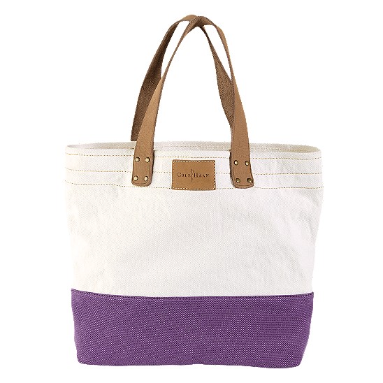 Cole Haan Kittery Point Tote Natural/Mulberry Canvas Outlet Online