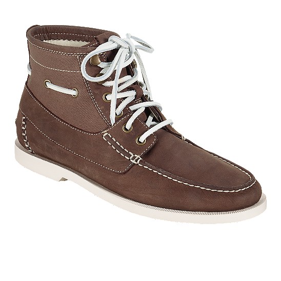 Cole Haan Air Yacht Club Boot Mahogany/Spice Canvas Outlet Online