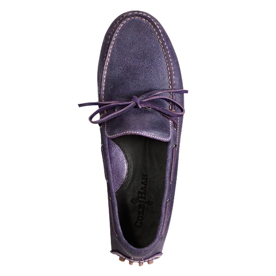 Cole Haan Air Grant Driving Moccasin Mulberry Suede Outlet Online