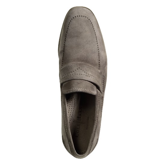 Cole Haan Air Veneto Penny Light Gray Suede Outlet Online