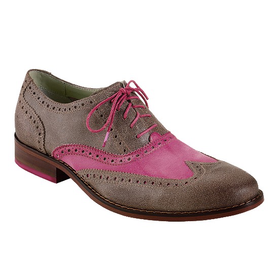 Cole Haan Air Colton Casual Wingtip Smoke/Fuschia Outlet Online