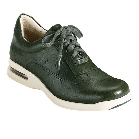 Cole Haan Air Conner Military Green Ostrich Print Outlet Online