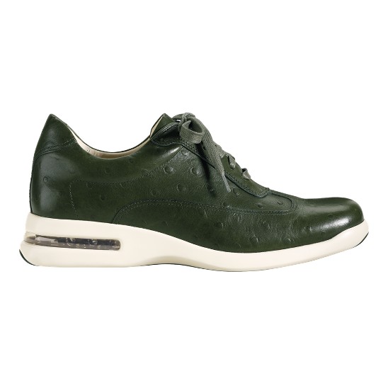 Cole Haan Air Conner Military Green Ostrich Print Outlet Online