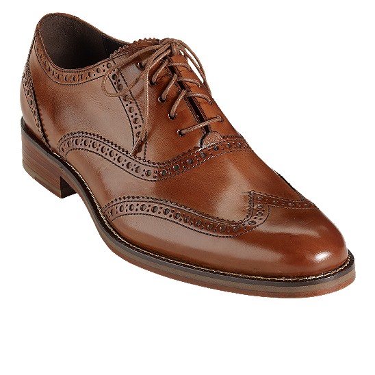 Cole Haan Air Madison Wingtip Oxford British Tan Calf Outlet Online