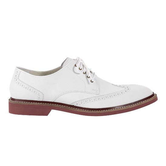 Cole Haan Air Franklin Wingtip Oxford White Nubuck Outlet Online