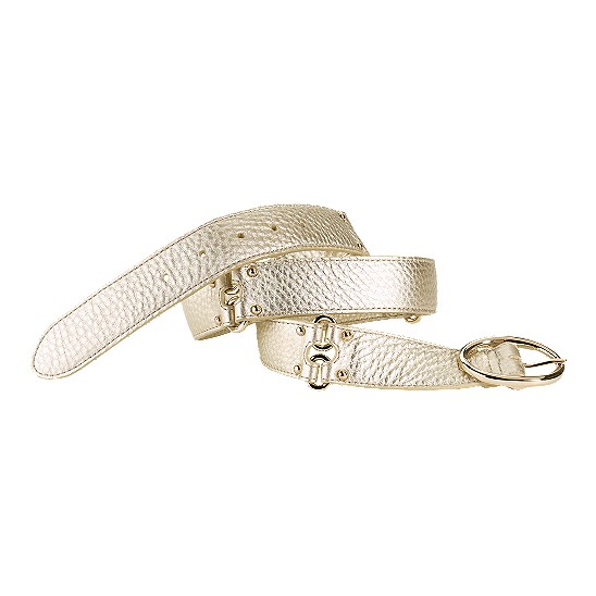 Cole Haan Village Double Ring Belt White Gold Outlet Online