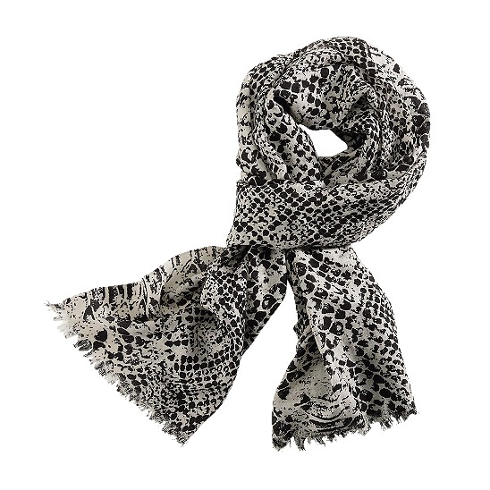 Cole Haan Python Print Scarf White Pine/Black Outlet Online