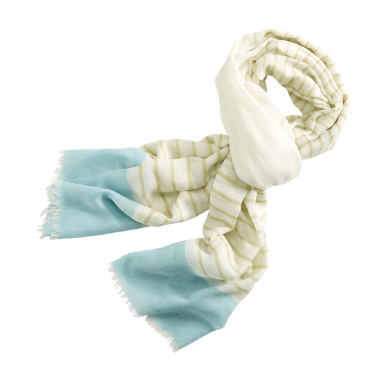 Cole Haan Transitional Stripe Scarf Ivory/Chick/Candy Fl Outlet Online
