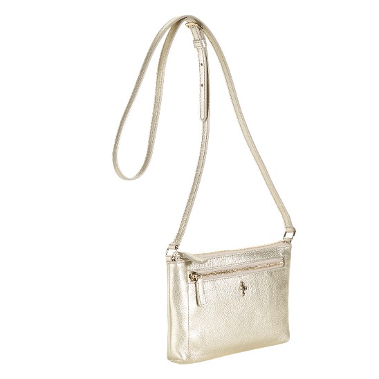 Cole Haan Jitney Ali Mini Crossbody White Gold Outlet Online