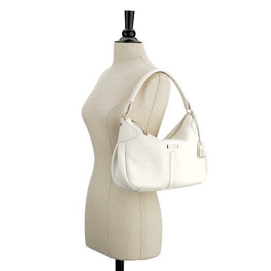 Cole Haan Village Small Rounded Hobo Ivory Outlet Online
