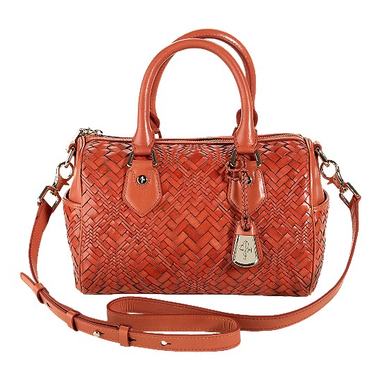 Cole Haan Optical Weave Jade Small Bag Spicy Orange Outlet Online