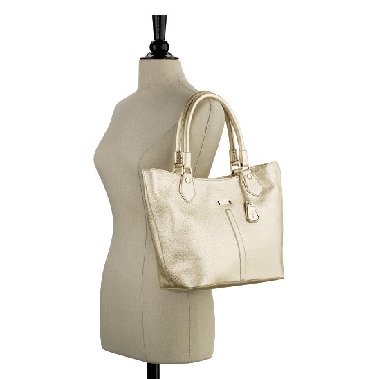 Cole Haan Village Serena Small Tote White Gold Outlet Online