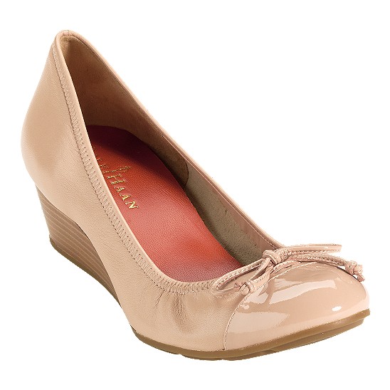 Cole Haan Air Tali Wedge Beige/Beige Patent Outlet Online