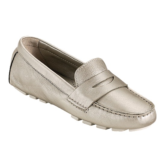 Cole Haan Air Sadie Driver White Gold Metallic Outlet Online