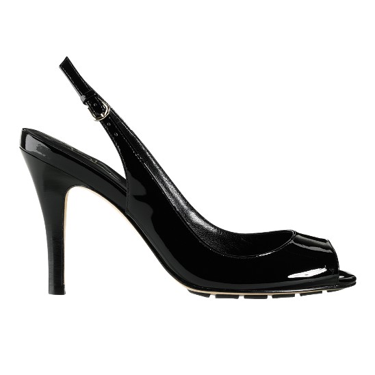 Cole Haan Air Talia Open Toe Sling 90 Black Patent Outlet Online