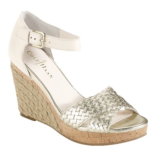 Cole Haan Air Jaycee Sandal 90 Ivory/White Gold/Jute Outlet Online