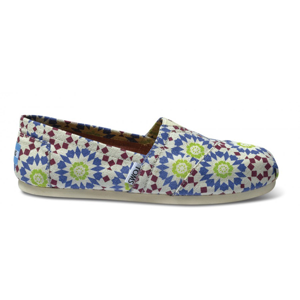 Toms Geometric Moroccan Navy Women Classics Outlet Online