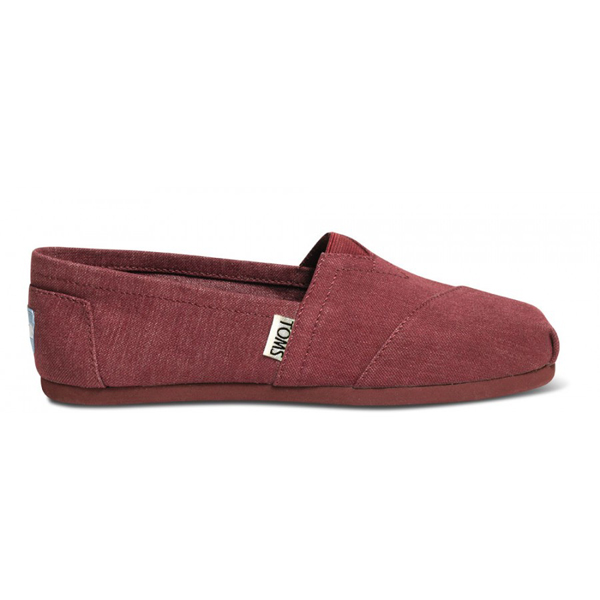 Toms Earthwise Burgundy Women Classics Outlet Online