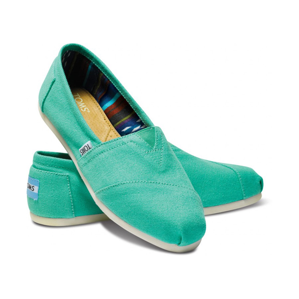 Toms Pool Green Women Canvas Classics Outlet Online
