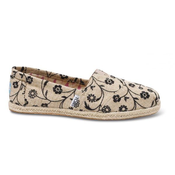 Toms Embroidered Floral Women Classics Outlet Online