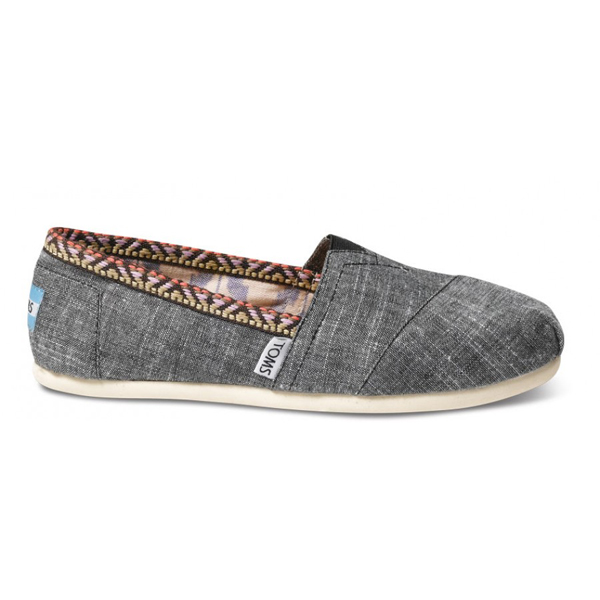 Toms Chambray Trim Women Classics Outlet Online